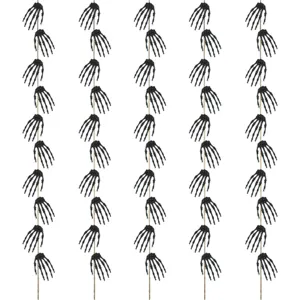 Halloween black skeleton hand string hanging decor spooky party haunted house curtain props