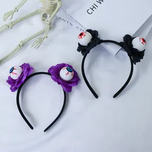 Halloween Oogbal Haarband Skelet Hand Roos Haarsieraden Plastic Hars Feestverkleedpartij Cosplay Hoofdband Voor Unisex