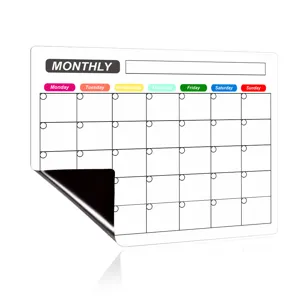 Magnetischer Monatskalender für den Kühlschrank abwischbarer Whiteboard Planer Tafel