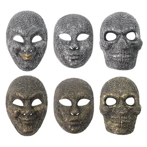 Halloween scary skull masquerade full face mask party cosplay props set of six pieces
