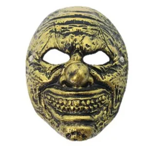 Halloween horror scary clown mask thickened golden creepy party costume decoration