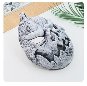 Halloween effrayant citrouille crâne masque pour fête cosplay costume vue détaillée!