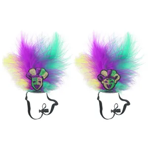 Carnevale animale piuma copricapo mascherata festival costume animale decorazione cappello set