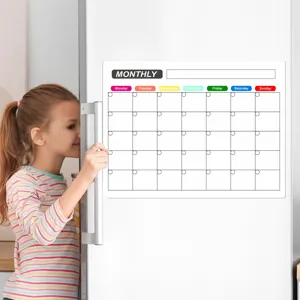 Magnetischer Monatskalender für den Kühlschrank trocken abwischbar Wochenplaner Notiztafel