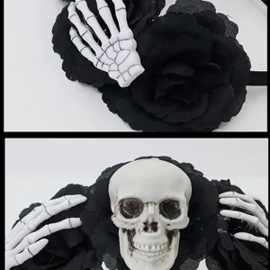 Gothic Halloween schedel roos haarband griezelige skelet hand cosplay feestje item