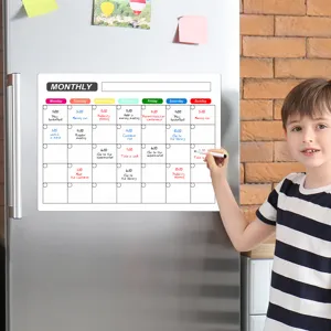 Magnetischer Monatskalender Whiteboard für Kühlschrank, trocken abwischbare Terminplaner Tafel.