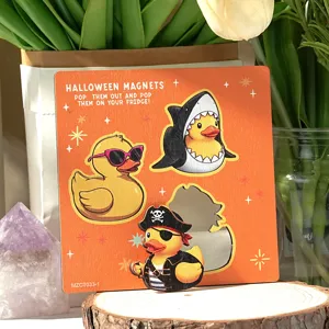 Magnete da frigo in legno con simpatico design di anatra, perfetto per la cucina e casa.