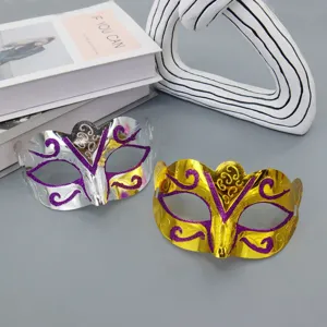 Halloween Masquerade Masker Half Gezicht Vlinder Glitters Kostuum Feest Oogmasker 2Stuks