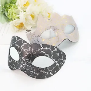 Maskerade half gezicht masker Halloween feest kostuum rekwisieten bliksem patroon