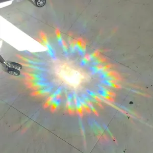 Rainbow window film prism suncatcher static cling glass sticker colorful light reflection