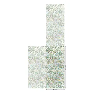 Holographic rainbow window privacy film decorative static glass sticker 100x43cm