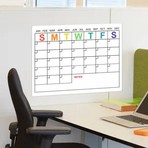 Magnetischer monatlicher Kalender Whiteboard für Büro und Zuhause Planung und Notizen.