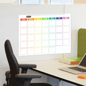 Magnetischer Monatskalender Whiteboard Kühlschrank Planer Aufkleber für Notizen und Termine.