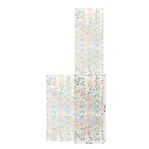 Rainbow window film static decorative glass prism sticker for home and office size 43x100cm.