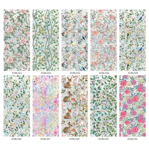 Sun catcher rainbow window sticker decorative prismatic static cling glass film variants.