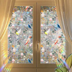 Colorful suncatcher static window film prism rainbow glass sticker for home window decor