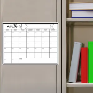 Magnetischer Monatskalender Planer Tafel für Kühlschrank Haushaltsnotizen Notiztafel trocken abwischbar