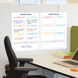 Magnetischer Wochenplaner Whiteboard fuer das Buero zur Uebersicht und taeglichen Planung.
