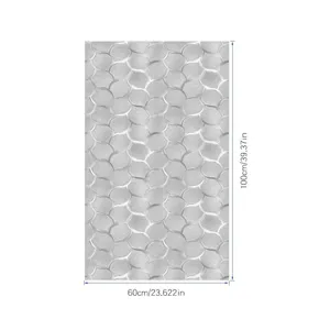 Gedetailleerd weergave van de retro patroon statische raamfolie met PVC textuur.