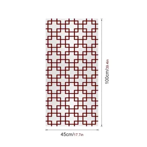Statische Raamfolie Decoratieve Zelfklevende Folie Geometrisch Patroon 45x100cm