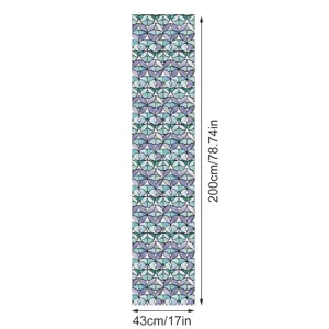 3D stained glass window film decorative frosted privacy window sticker size 200x43cm
