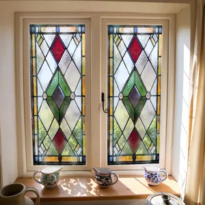 Stained glass window film static cling decorative privacy window sticker for home.