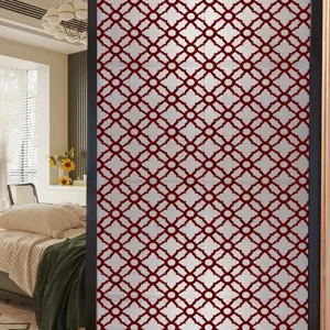 Geometrische glasfolie raamfolie statische hechting privacy decoratieve sticker.