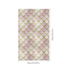 PVC statische raamfolie roze schubben matglas sticker 60x100cm decoratieve rol folie