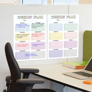 Magnetischer Wochenplaner Whiteboard Aufkleber für Büro und Haushalt Terminplanung.