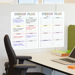 Magnetischer Wochenplaner Whiteboard für Kühlschrank Notizen Büro und tägliche Organisation.