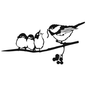 Metal garden bird silhouette stake yard art outdoor lawn decoration iron ornament