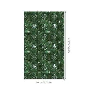 PVC retro statische glasraamfolie, decoratieve matte glasraamsticker 60x100cm.