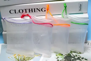 Borsa a rete schiumogena per detergente viso sapone creatore di bolle custodia 4pz