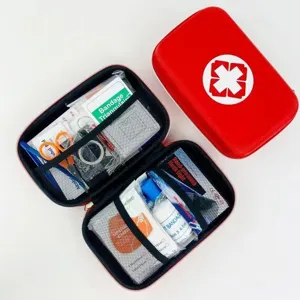 Draagbare Noodhulp Eerste-Hilfe-Set Thuis Auto Buiten Reizen Medische Opbergtas Rood EVA Harde Schaal Reddingszak