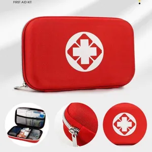 Draagbare EVA Eerste Hulp Kit Medische Tas Outdoor Reizen Noodzakelijke Pouch Rood