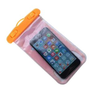 Outdoor waterproof phone pouch clear PVC dry bag for swimming beach drifting mobile case