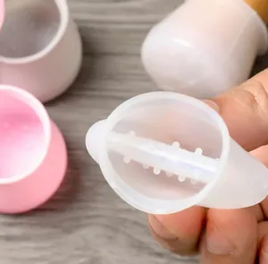 Silicone furniture leg protector detail showing interior anti-slip grip texture for mute protection.