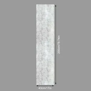 Decorative lace window film electrostatic glass sticker with clear size specifications for home decor.