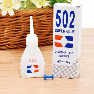 Super Colle 502 Adhésif Instantané Fort Colle Liquide à Séchage Rapide Pour Plastique Métal Chaussures Artisanat Bricolage