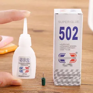 Colle instantanée 502 super forte adhésif séchage rapide plastique métal réparation
