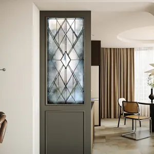 Frosted glass window film static cling geometric diamond pattern decorative sticker home