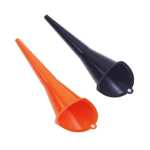 Juego de embudos de aceite de plastico de cuello largo, embudo versatil para coche.