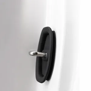 Car door lock protector shock absorbing silicone pad anti collision universal auto accessories