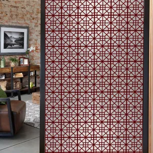 Geometrische raamfolie, statische decoratieve privacy raamsticker voor huisdecoratie.