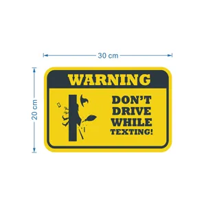 Halloween waarschuwing bord sticker waterdicht verwijderbare muursticker 30x20cm eng