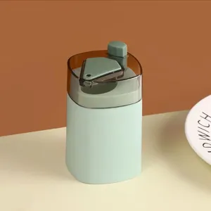 Automatic push toothpick dispenser household creative plastic toothpick storage box container