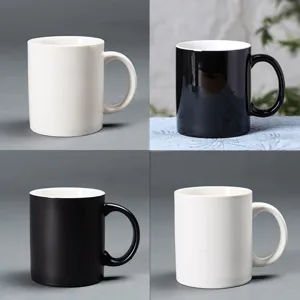 Modern Minimalist Ceramic Coffee Mug Office Tea And Milk Cup With Handle Solid Color Drinkware Ceramic Cup
