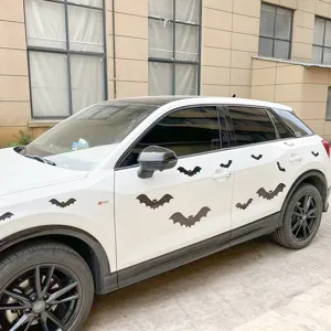 Adesivi per auto magnetici di Halloween adesivi di pipistrello nero per decorazione carrozzeria