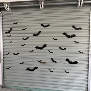 Adesivi magnetici pipistrello Halloween per porta garage e auto, decorazioni spettrali per feste.