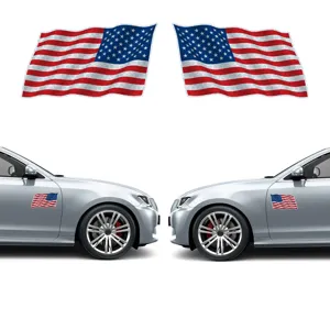 Amerikaanse Onafhankelijkheidsdag Magnetische Reflecterende Autosticker Koelkastmagneet Patriotische Vlag Feestdecoratie